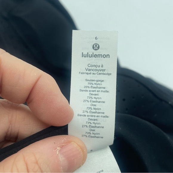 NWT Lululemon size 6 Unleash Strength Bra Medium Support Black Zip Up Perforated - Picture 14 of 16